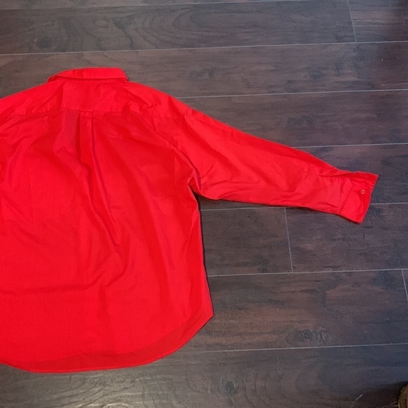 Vintage Red 1980s Diane von Furstenberg Blouse, sz M. - Picture 11 of 12